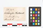Etikett zu Bronzegürtelhaken (NHMW-PRAE-026784)